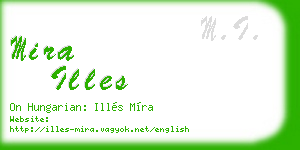 mira illes business card