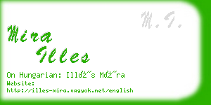 mira illes business card